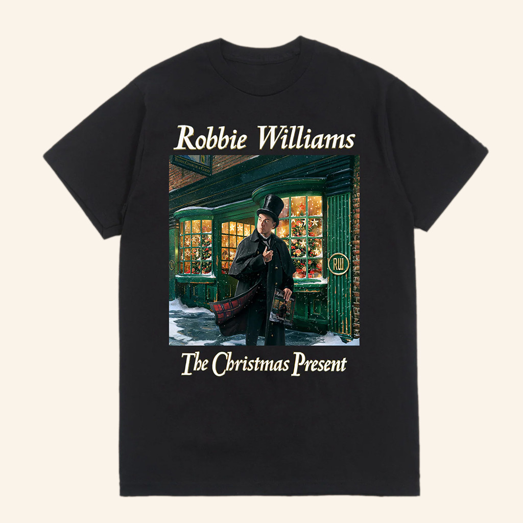 Robbie Williams Merch The Christmas Present T-Shirt Xmas For Wife