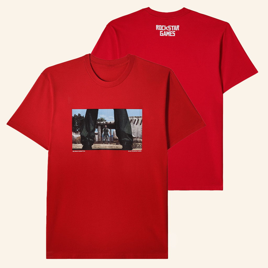 Rockstar Games Merch Red Dead Redemption Screenshot T-Shirt For Husband