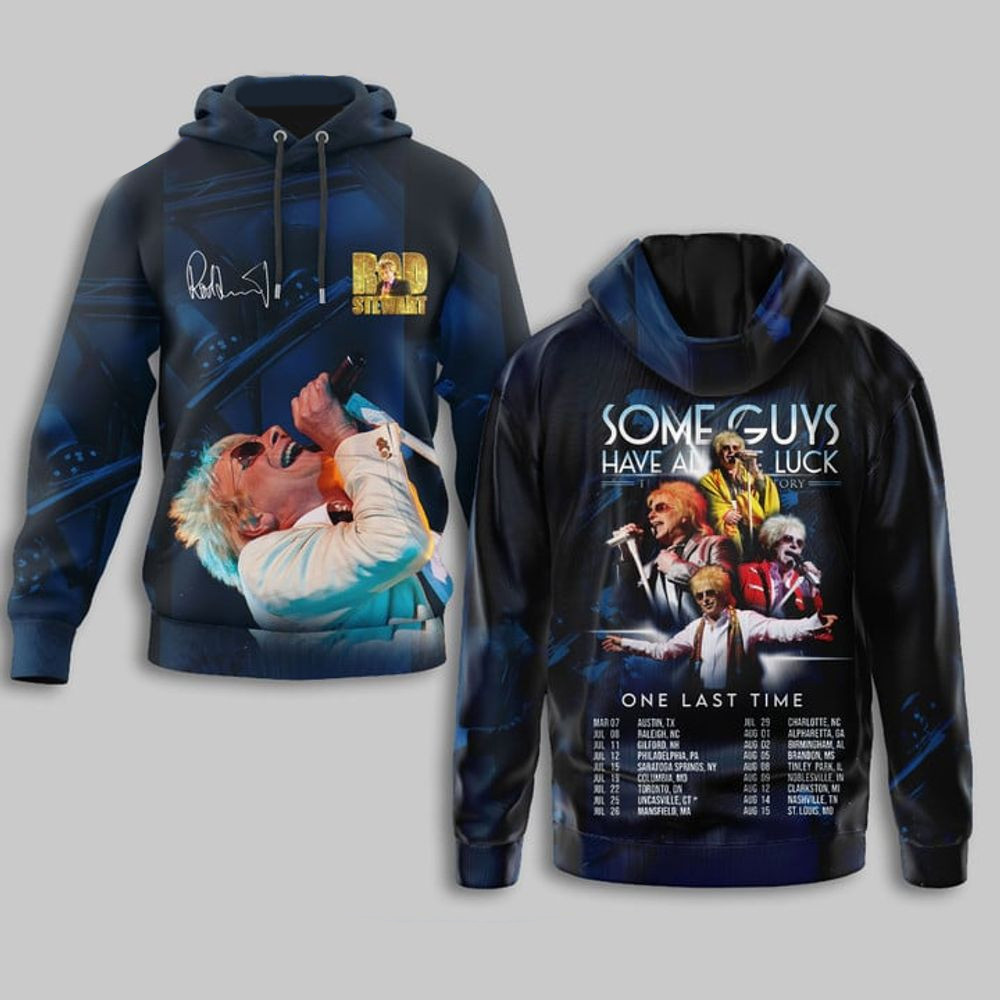 Rod Stewart One Last Time Tour 2025 Hoodie Rod Stewart Merch Best Father's Day Gifts For Grandpa