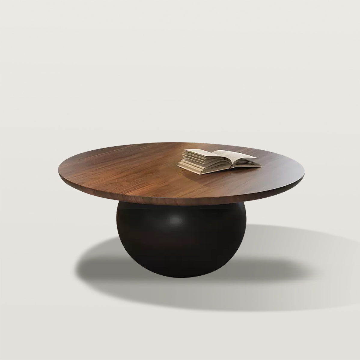 Round Coffee Table And Small Tea Table in the Living Room