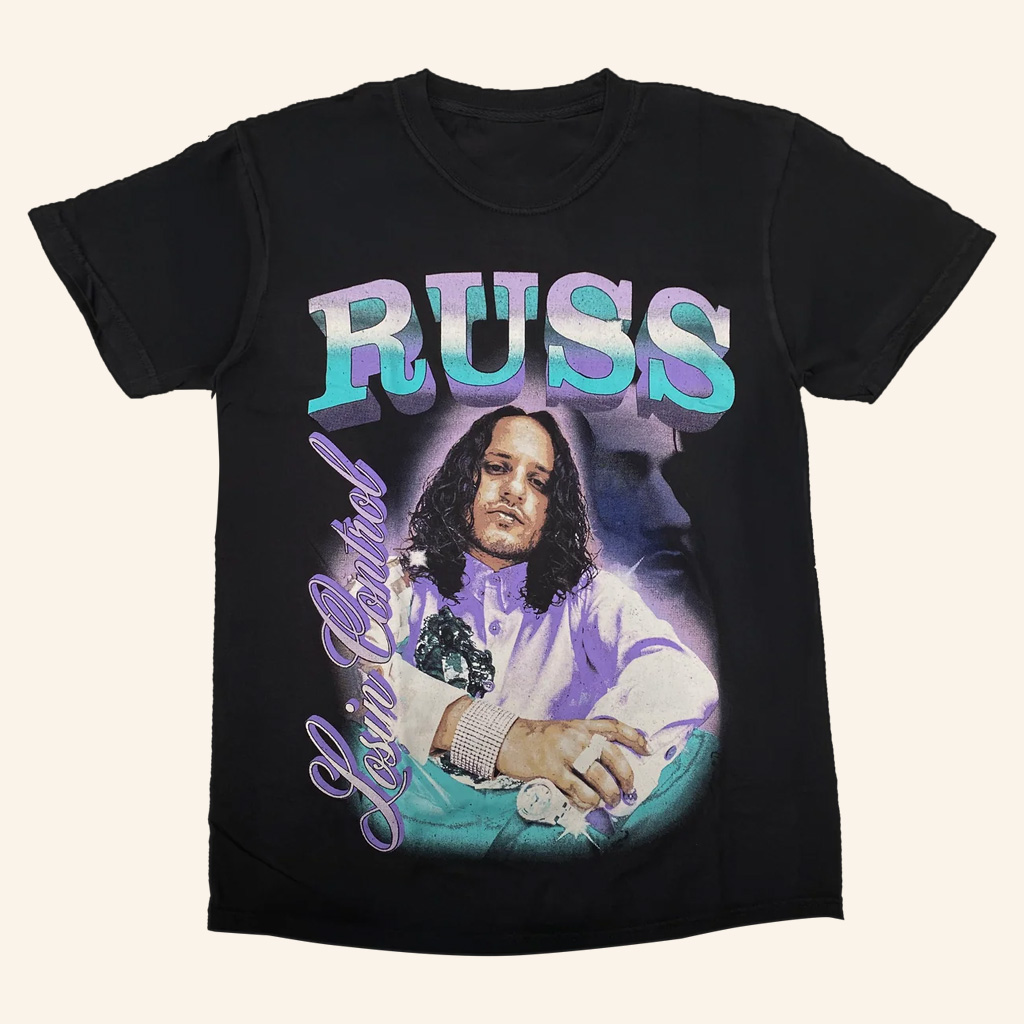 Russ Merch Losin Control Russ T-Shirt For Rapper Fans
