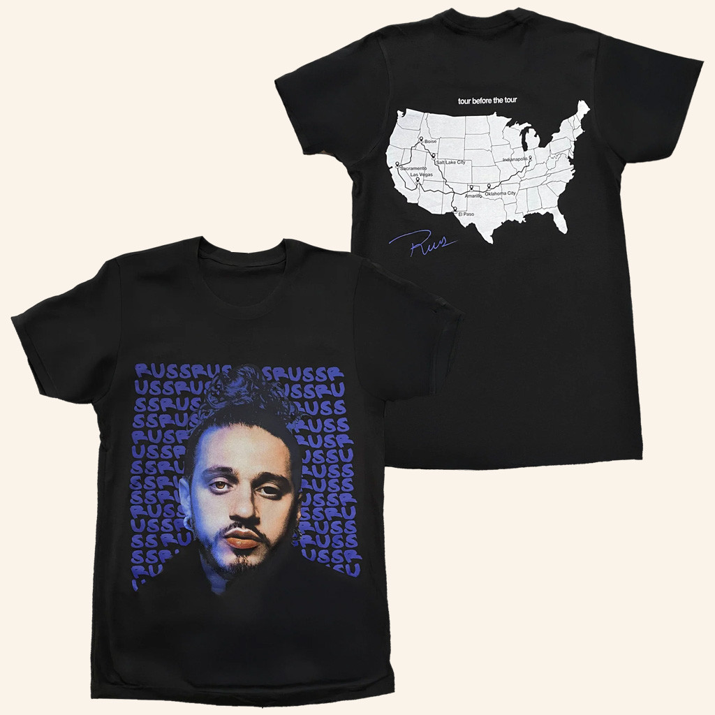 Russ Merch Tour Before Tour T-Shirt Russ Shirt s For Husband