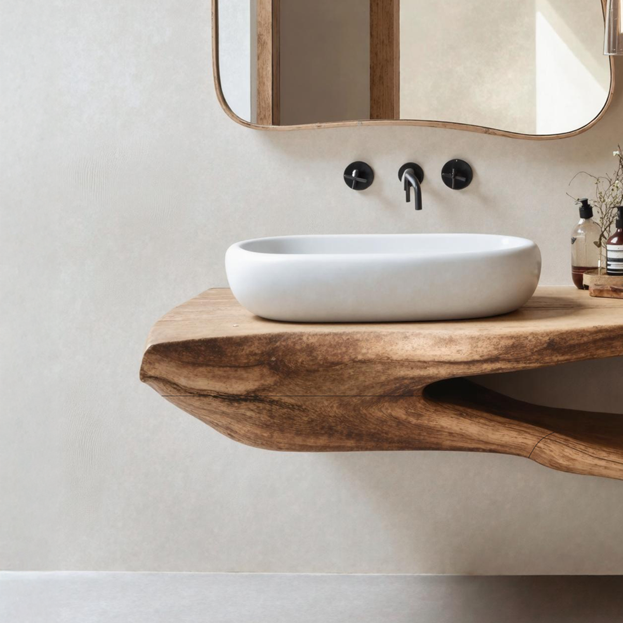 Rustic Bathroom Shelf For Industrial Bathroom Style SILDTTNBAS007