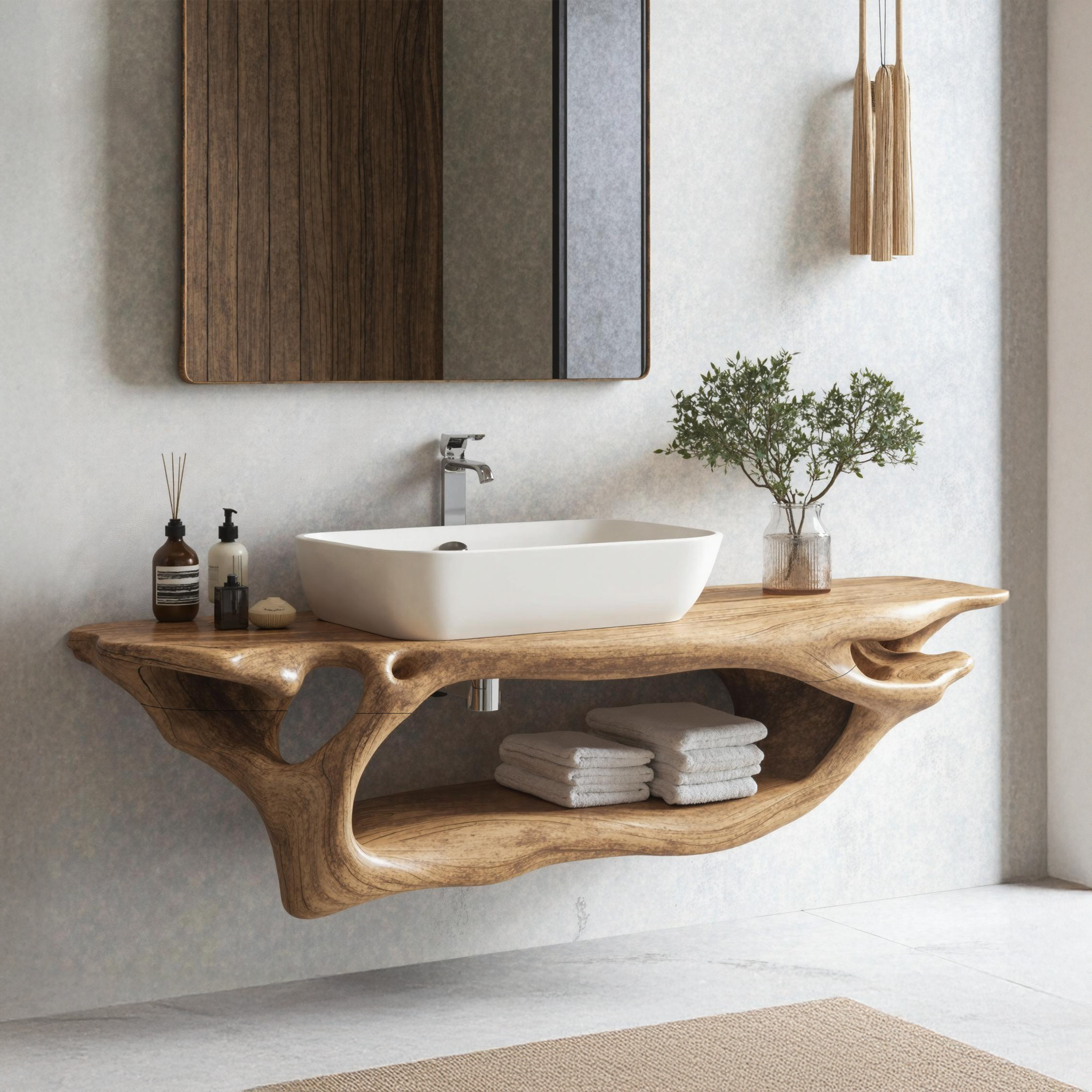 Rustic Bathroom Vanity For Unique Bathroom Makeover SILDTTNBAS003