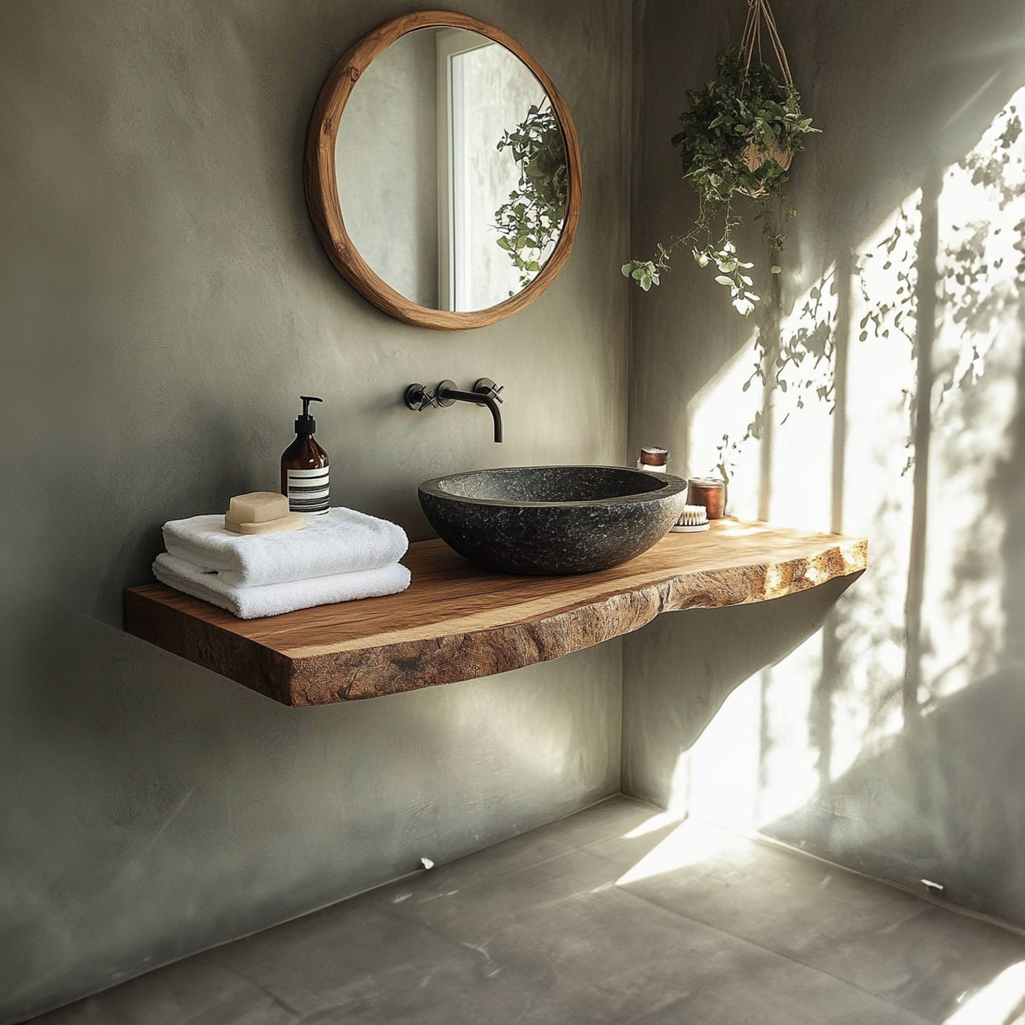 Rustic Compact Vanity Bathroom SINLBRV115