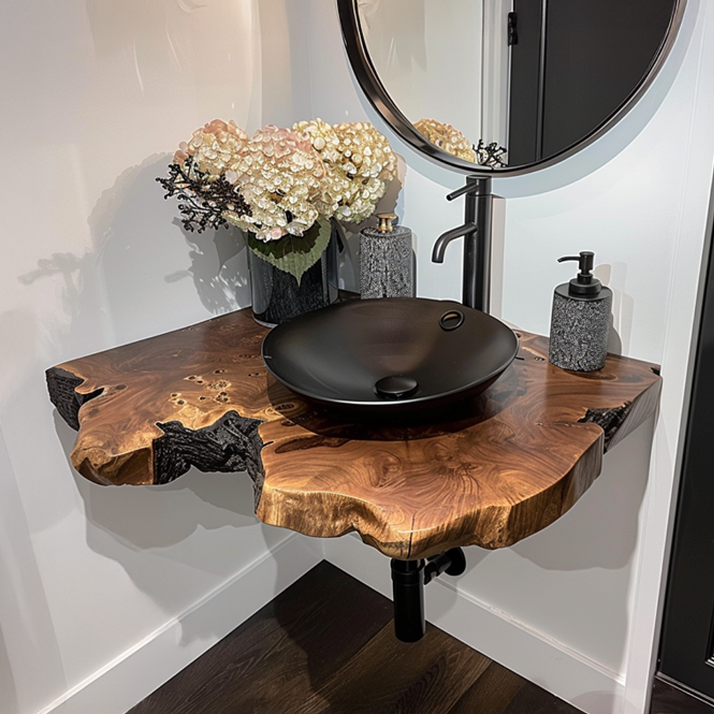 Rustic Floating Shelf Vanity Bathroom SINLSABRV061