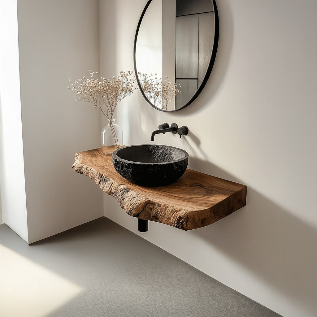 Rustic Floating Shelf Vanity Bathroom SINLSABRV067