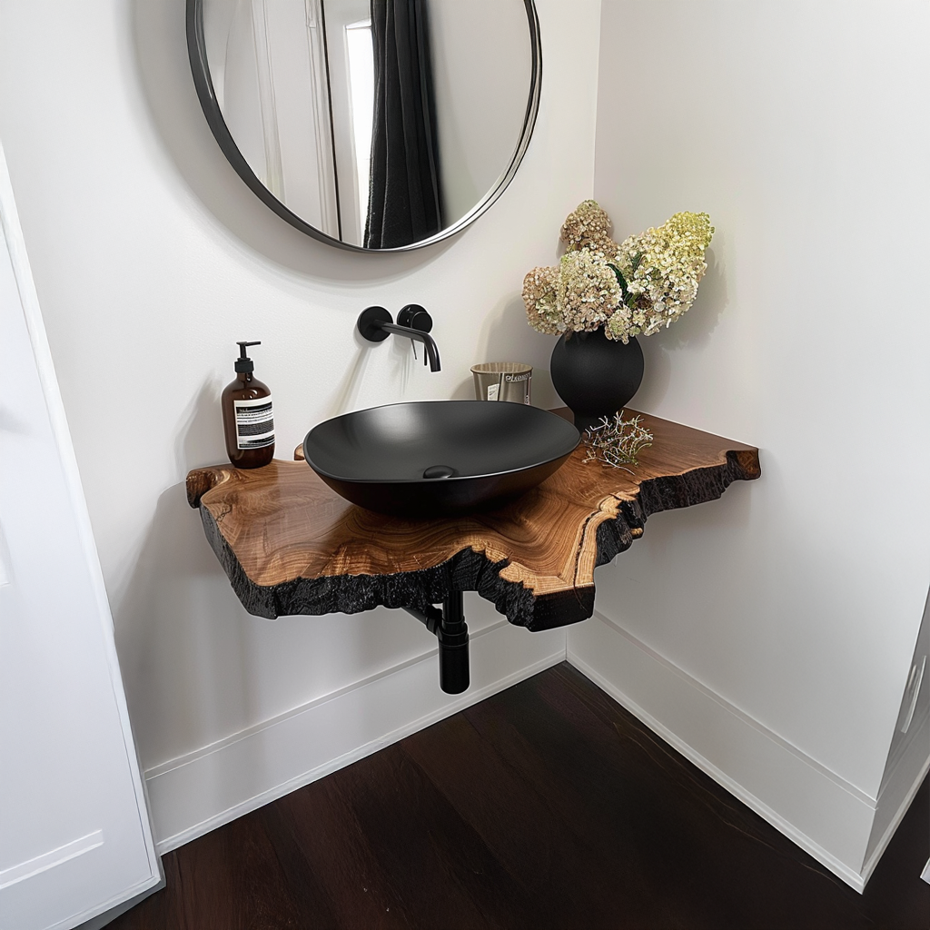 Rustic Floating Vanity Bathroom SINLSABRV060