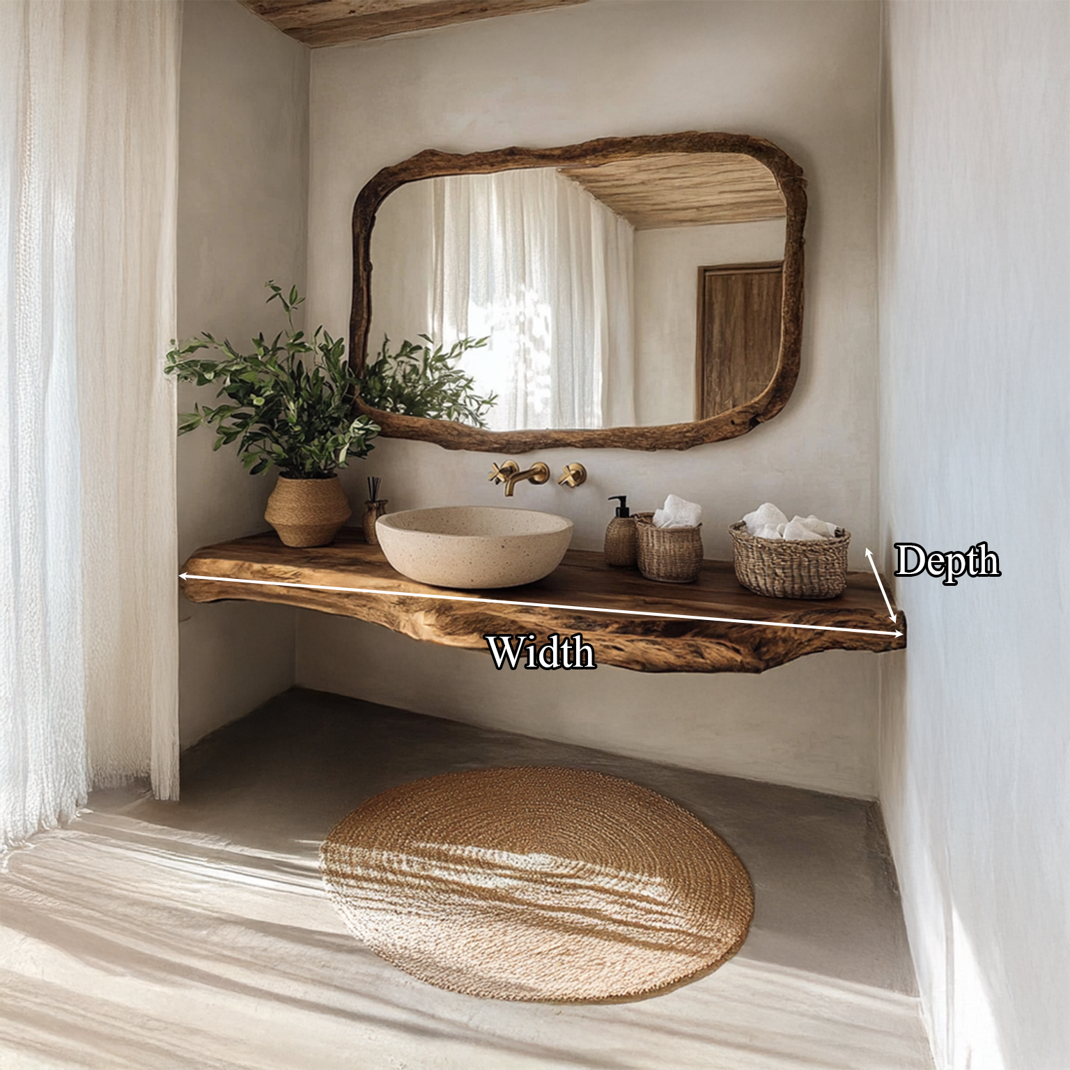 Rustic Handmade Vanity Bathroom SINLSABRV072