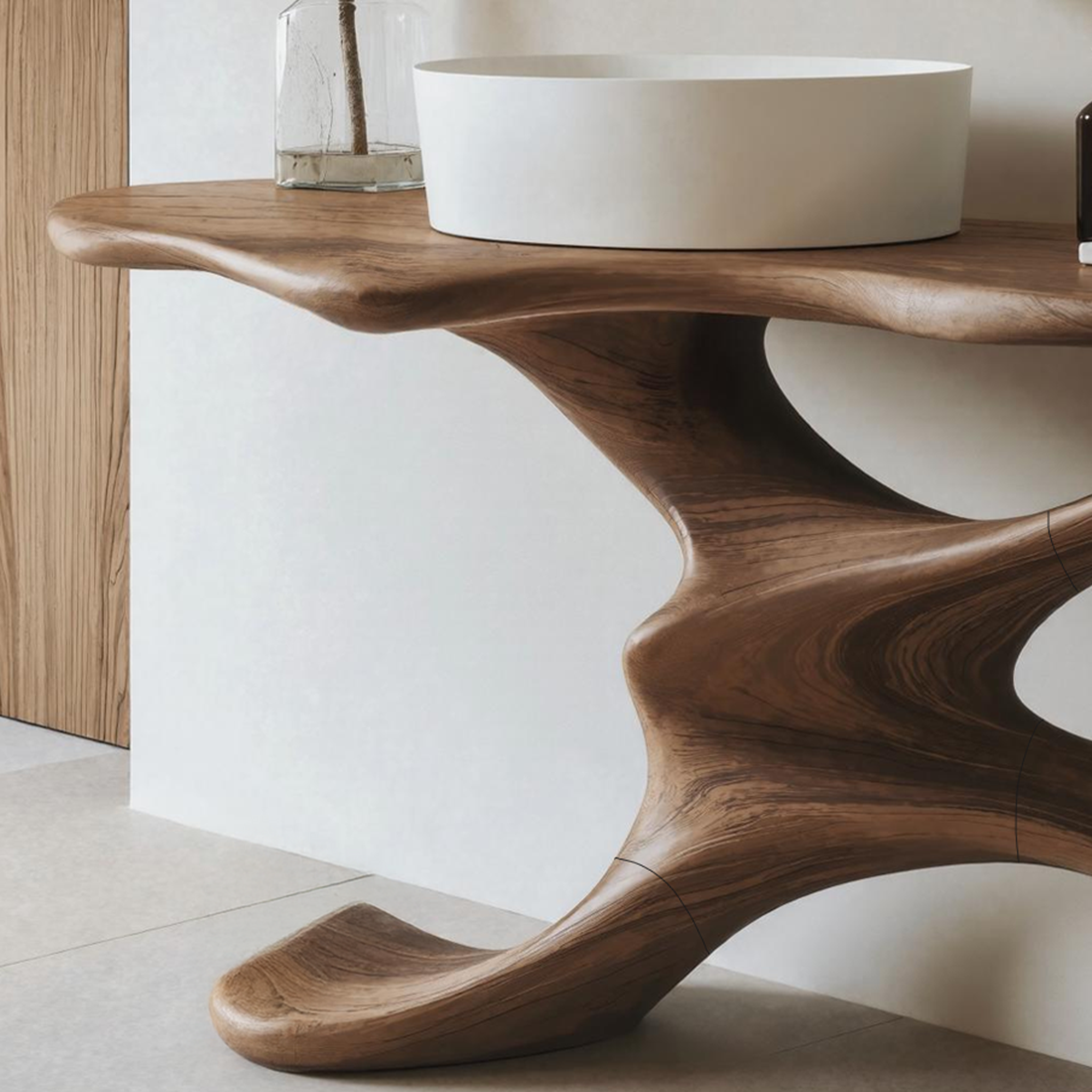 Rustic Live Edge Vanity For Earthy Bathroom Interiors SILDTTNBRV013