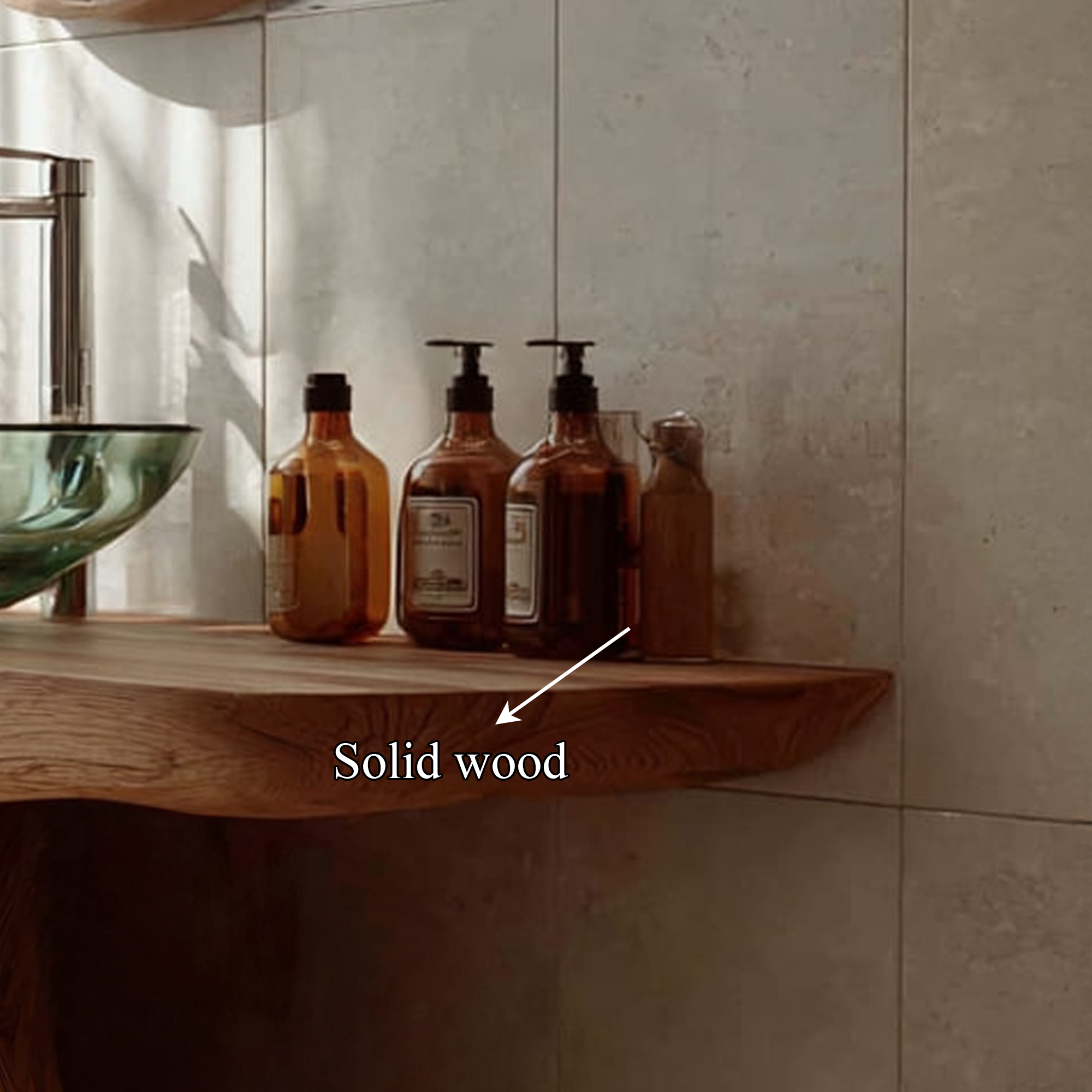 Rustic Minimalist Storage Vanity Bathroom SINLKIBRV130