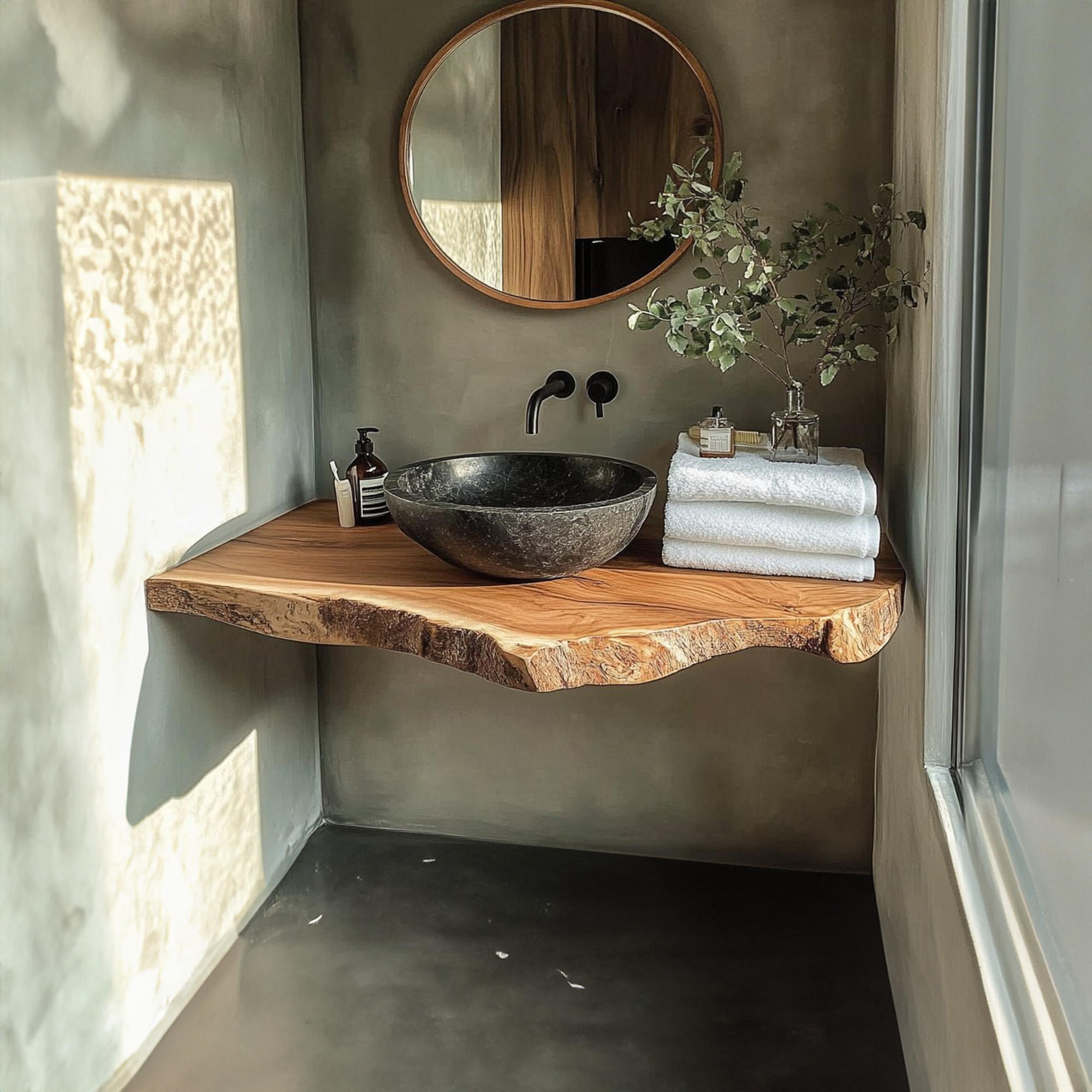 Rustic Narrow Vanity Bathroom SINLBRV113