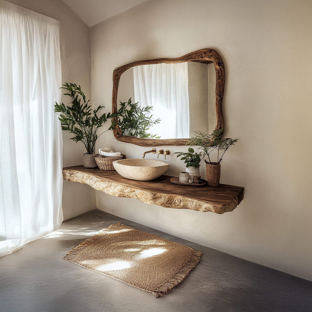 Rustic Single Sink Vanity Bathroom SINLSABRV071