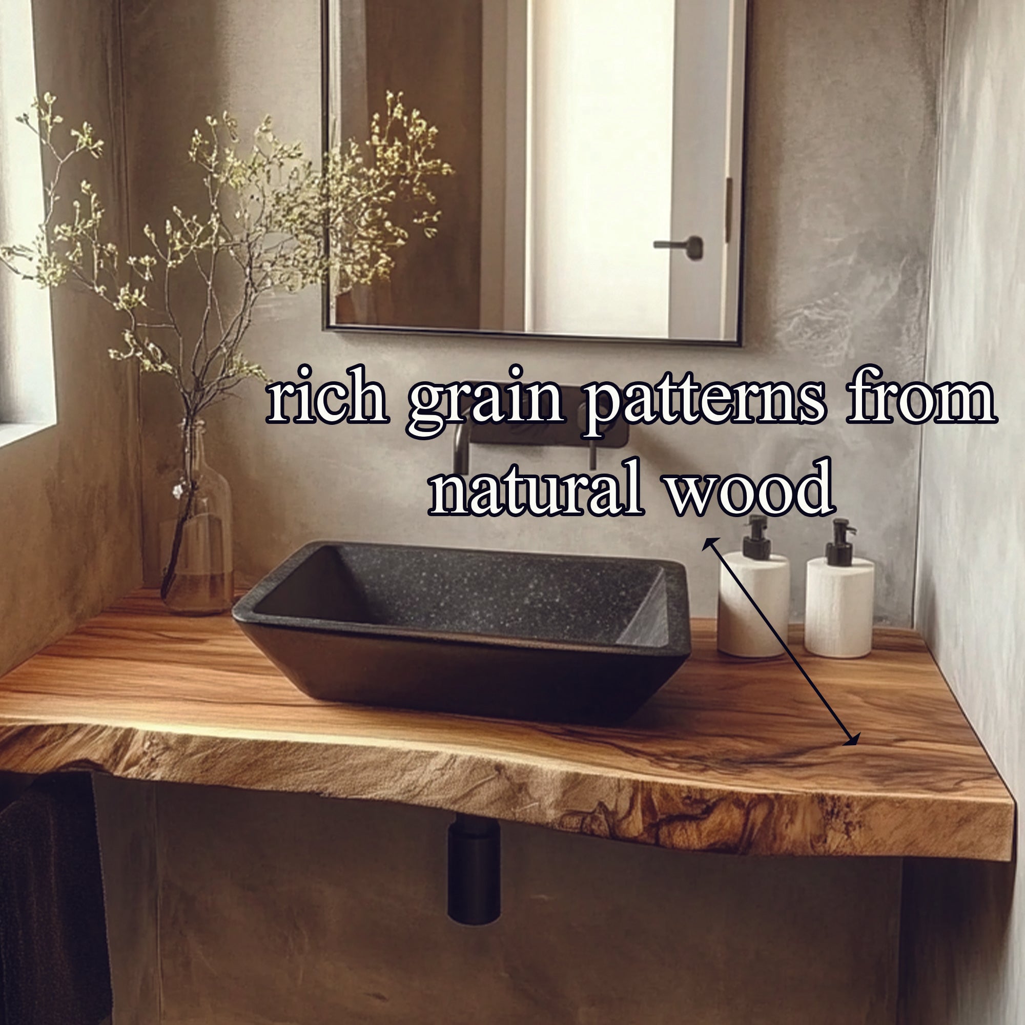 Rustic Wall Mounted Floating Shelf Living Room SINLBRV047