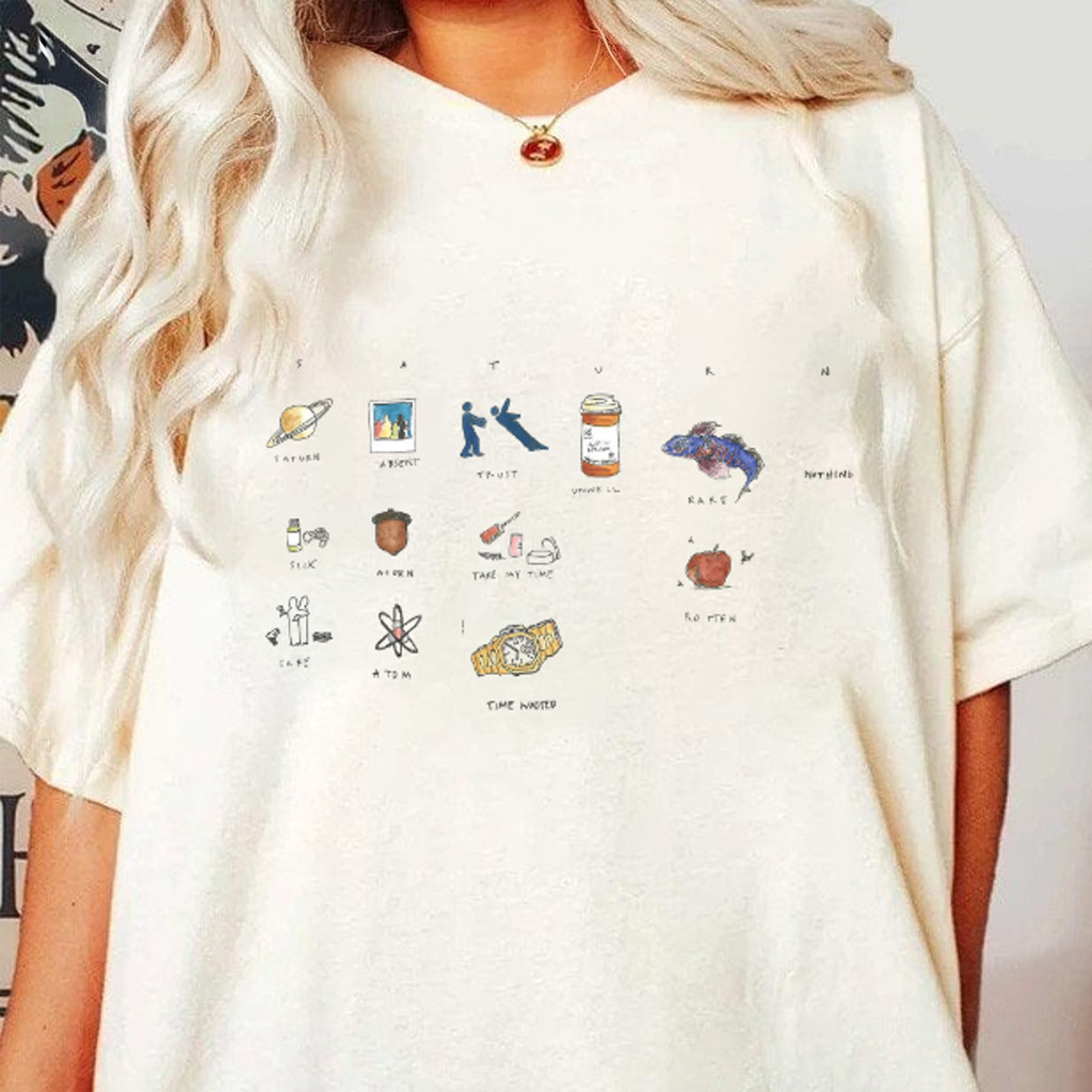 SZA Saturn In Lana Album T-Shirt SZA Merch For Girlfriend