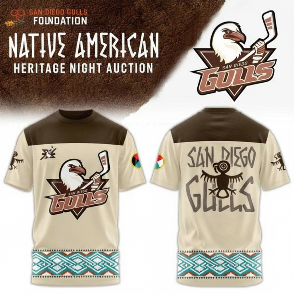 San Diego Gulls Merch Native American Heritage Night T-Shirt San Diego Gulls Apparel Hockey Fans Gifts