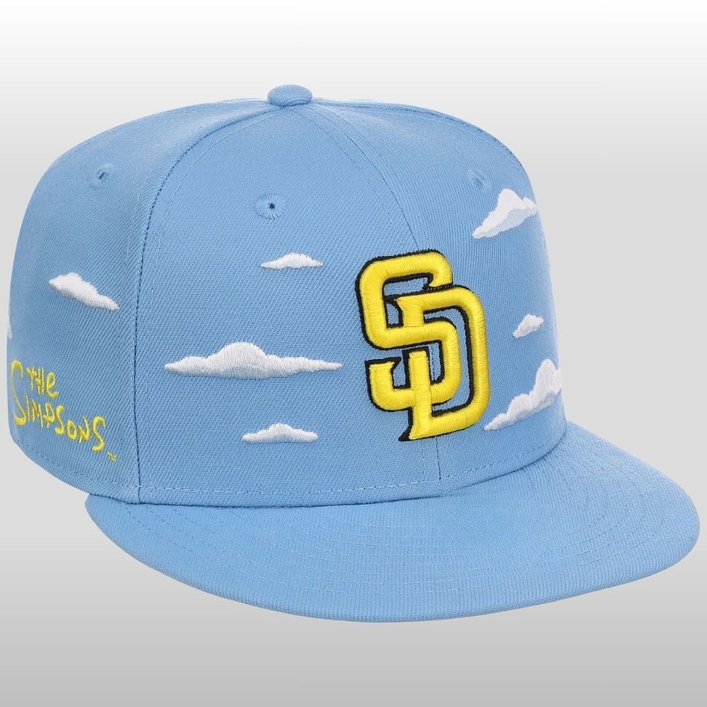 San Diego Padres 2026 The Simpsons Clouds Blue Hat