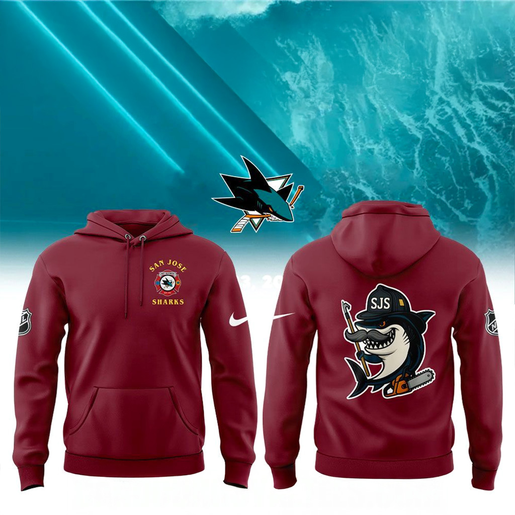 San Jose Sharks First Responders Night 2025 Hoodie Sharks Merch Christmas Gifts For Brother