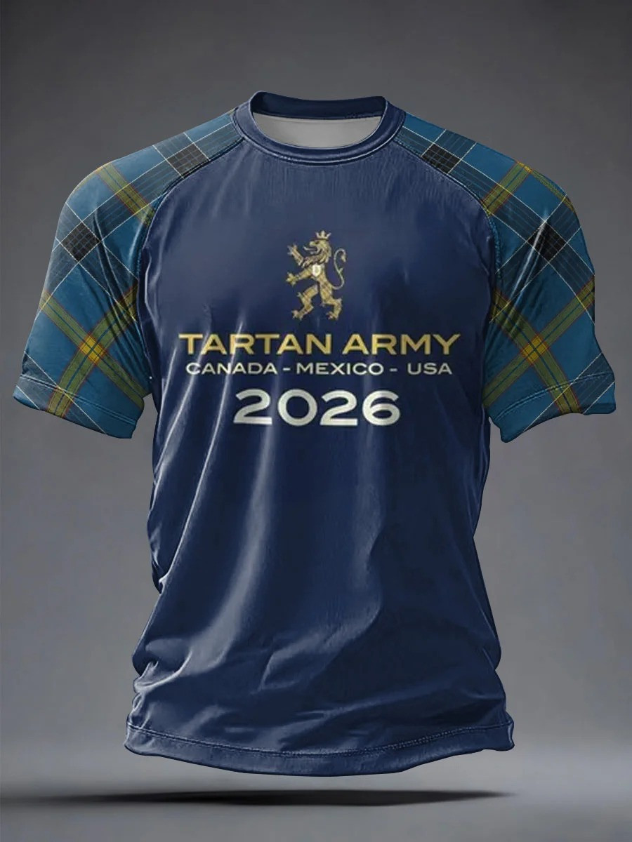 Scotland World Cup 2026 T-Shirt Tartan Army Shirt World Cup Merch Best Gifts For Soccer Lovers