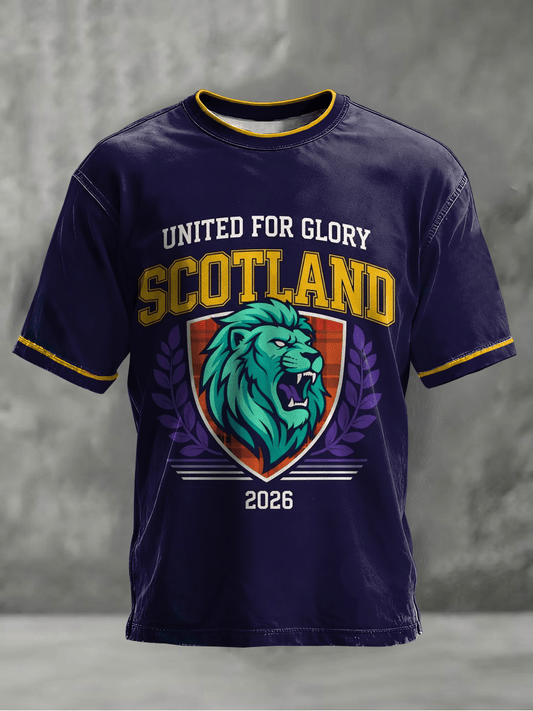 Scotland World Cup 2026 T-Shirt United For Glory Tee Best Gifts Idea For World Cup Lovers