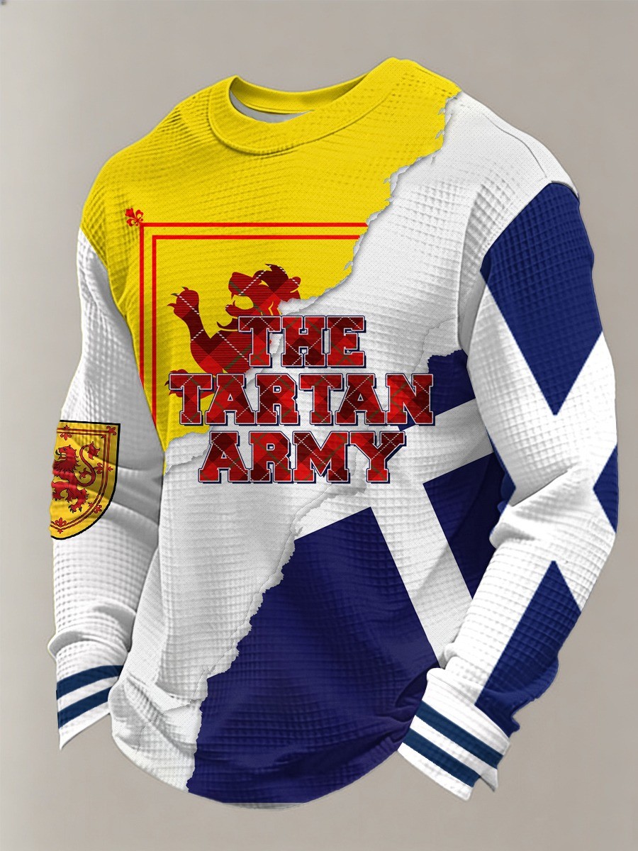 Scotland World Cup 2026 Tartan Army Long Sleeve Shirt Soccer Merch Best Gifts For World Cup Fans