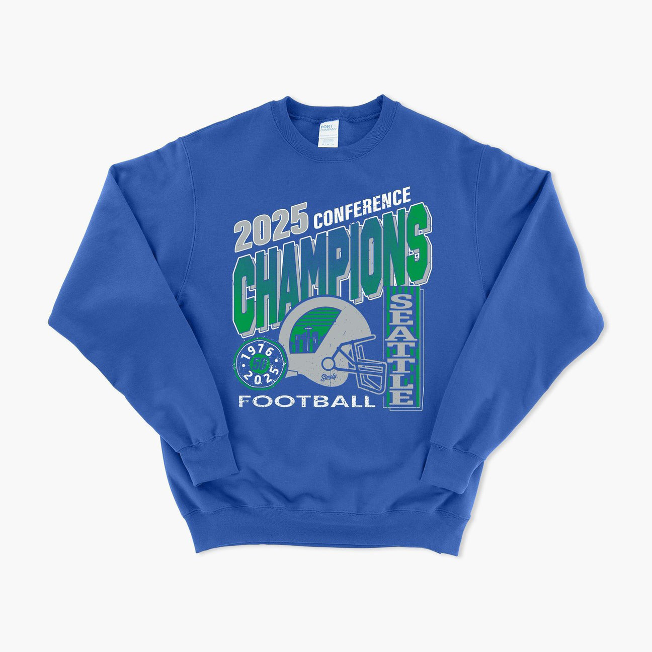 Seattle Seahawks 2025 Conference Champions Royal Sweatshirt Football NFL Merch Best Gift For Football Fans