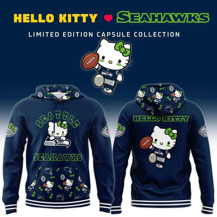 Seattle Seahawks Football Hello Kitty Limited Hoodie Best Gift For Football Fans