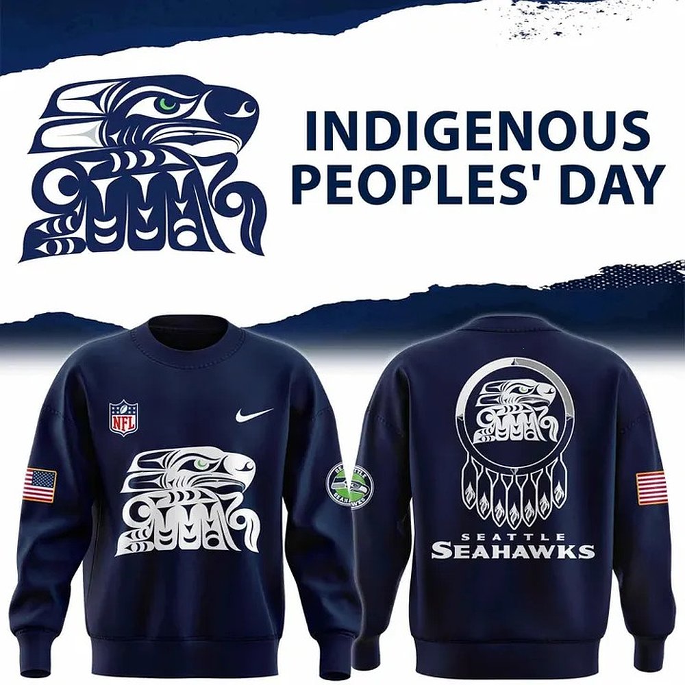 Seattle Seahawks Football Indigenous Peoples Day Zip Sweatshirt NFL Football Special Edition Apparel Best Gift For Fans