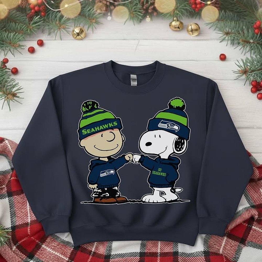 Seattle Seahawks NFL Peanuts Christmas Sweatshirt Football Holiday Apparel Best Gift For Fans