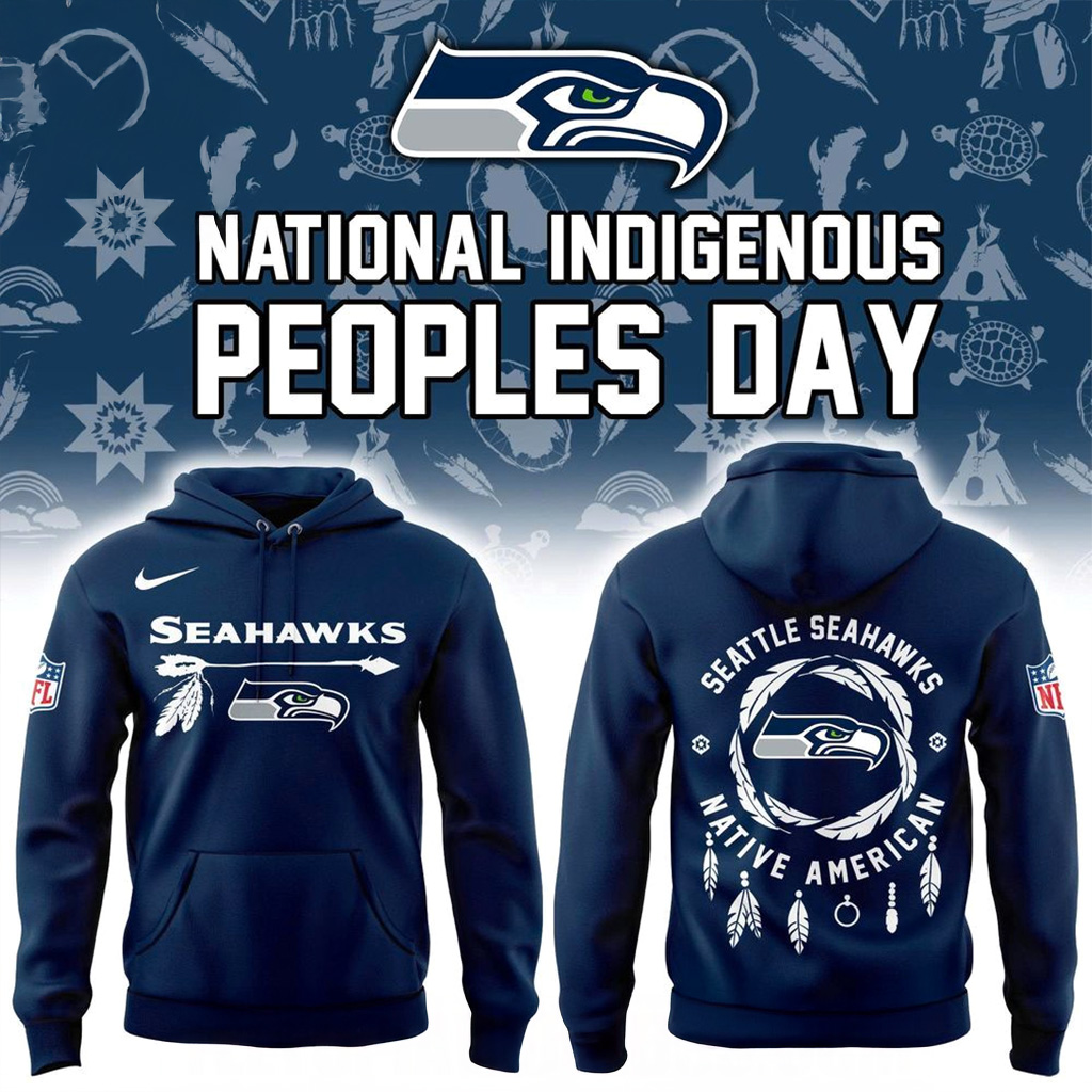 Seattle Seahawks National Indigenous Peoples Day Hoodie Seahawks Merch Gifts For Football Fan