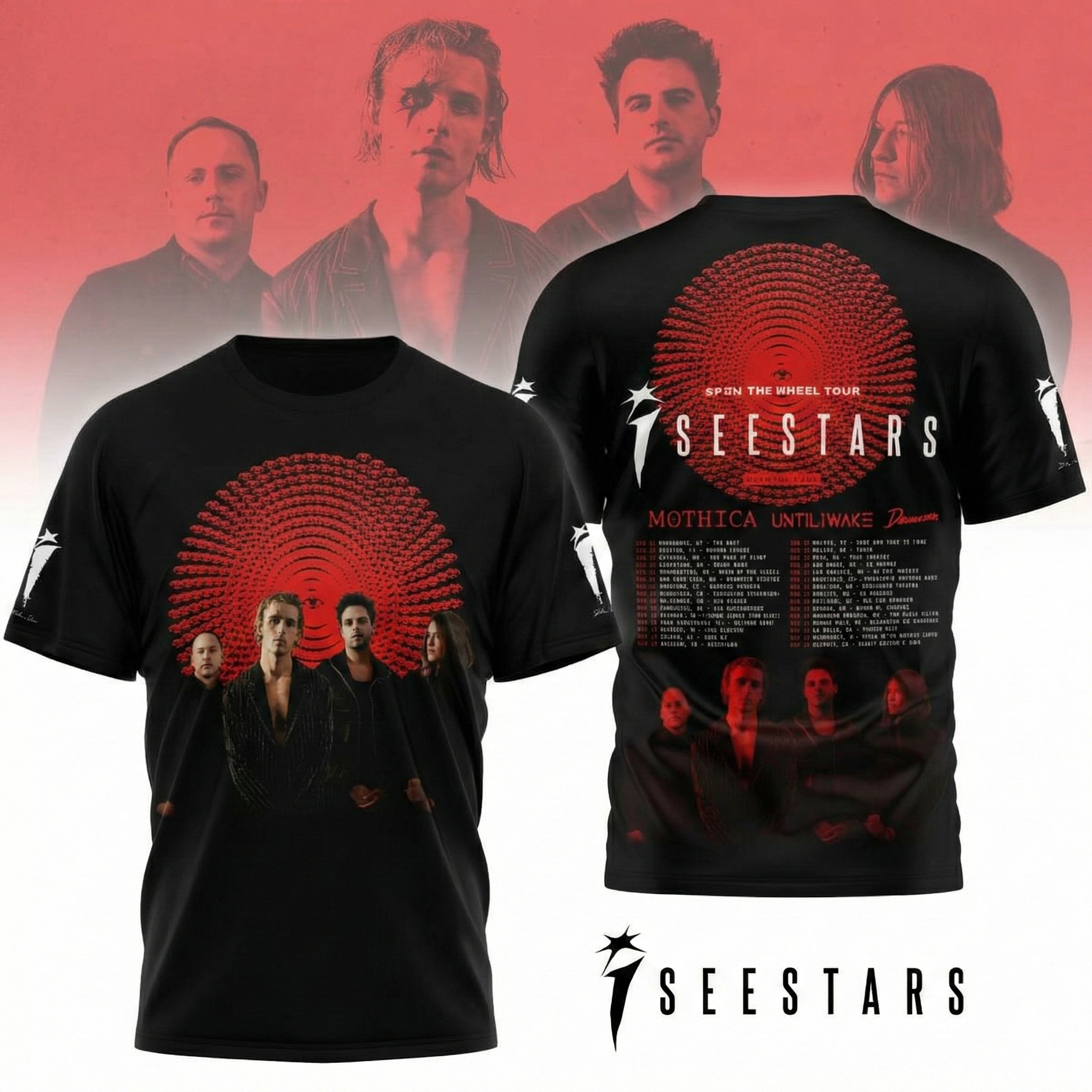Seestars Spin The Wheel Tour 2026 USA Schedule T-Shirt Seestars Merch Best Gift For Music Fans