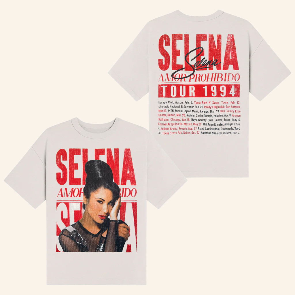 Selena Quintanilla Merch Amor Prohibido 1994 Tour T-Shirt Birthday For Music Lovers