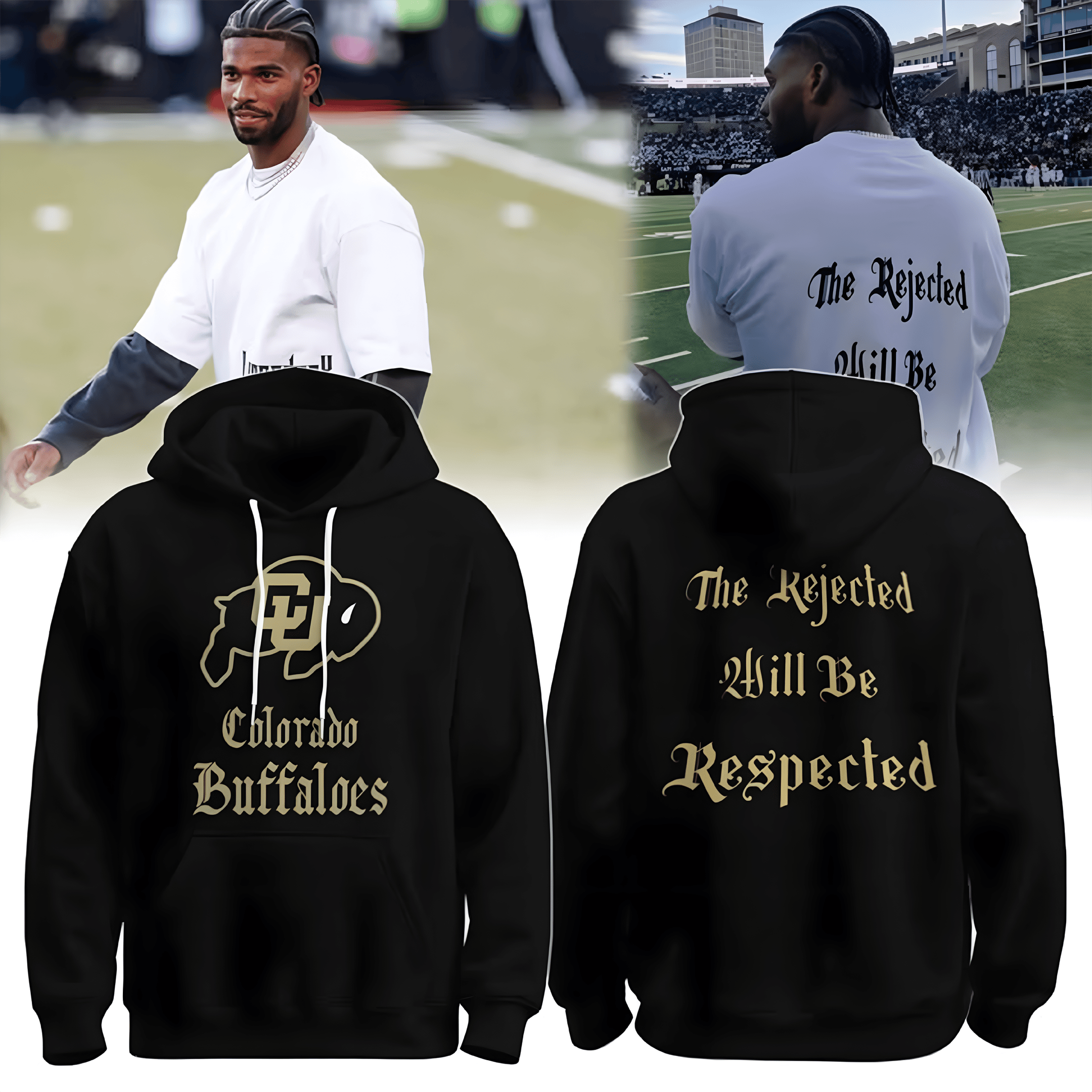Shedeur Sanders Colorado Buffaloes Hoodie Game Day Clothing Colorado Buffaloes Merch Best Gift For Football Fans