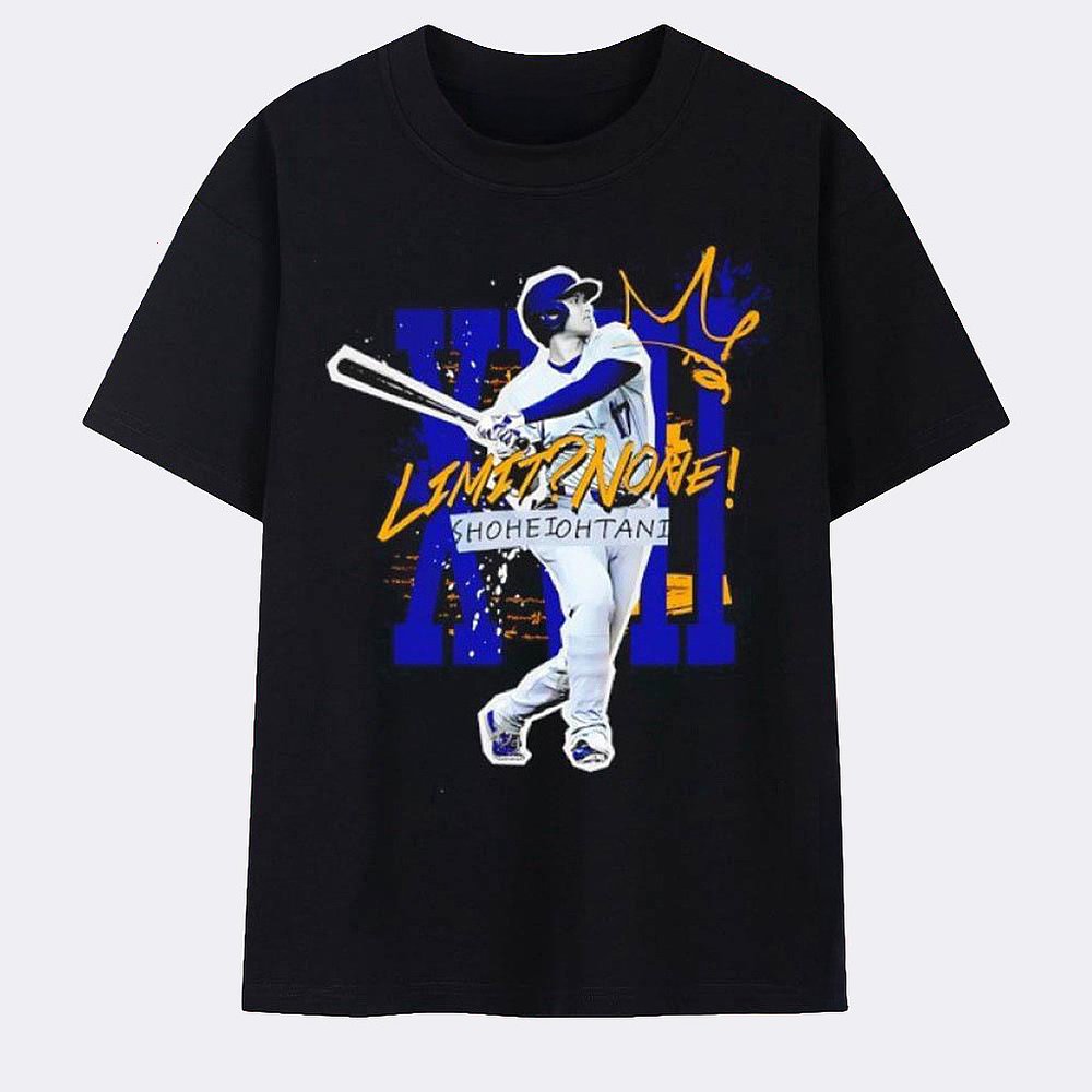 Shohei Ohtani Los Angeles Dodgers Limit None XVII T-Shirt Dodgers Merch Best Gift For Baseball Fans