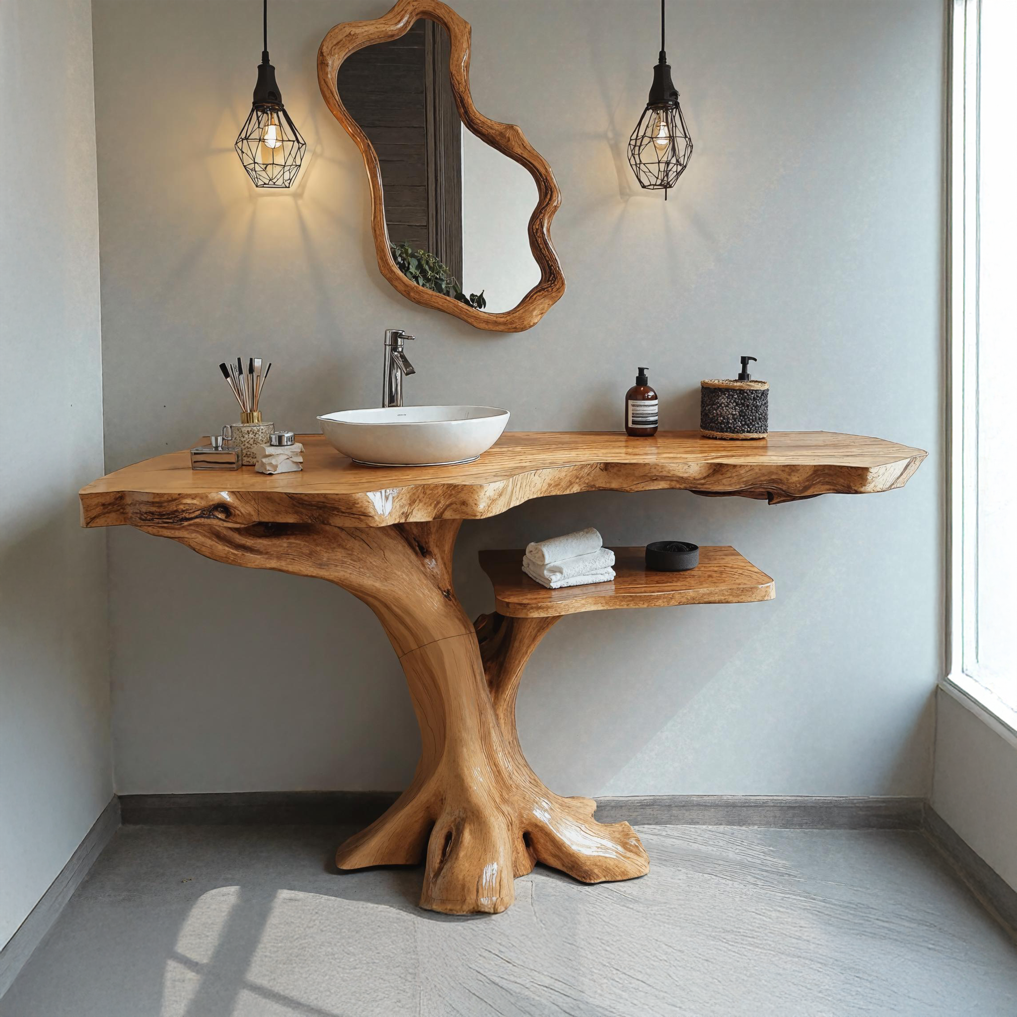 Single Bathroom Vanity With Open Shelf For Modern Homes SILDTBRV156