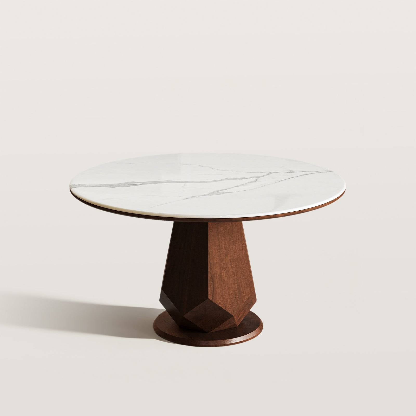 Sintered Stone Dining Table for 6-person with Creative Base