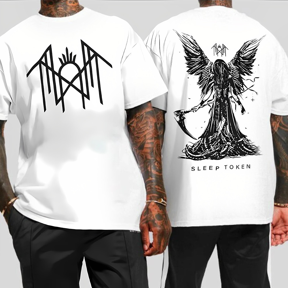 Sleep Token Shirt Clothing Reaper Angel Sleep Token Band Tee Shirts Tour Merch Fan Gifts