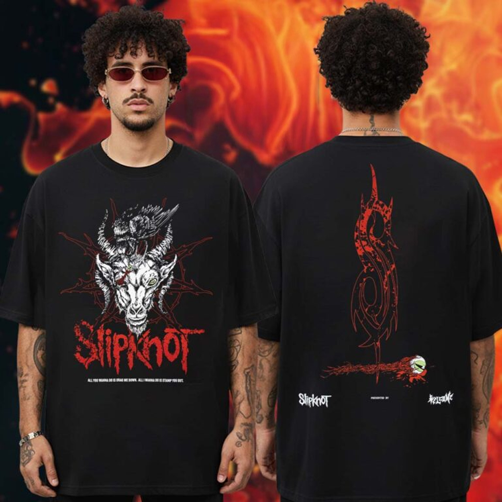 Slipknot Merch Slipknot X Welcome Skateboards Spit It Out T-Shirt Music Related For Guys