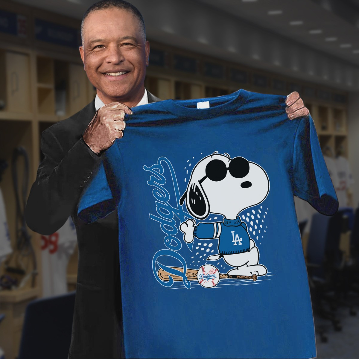 Snoopy Los Angeles Dodgers T-Shirt Cute Best Gift For Baseball Fans