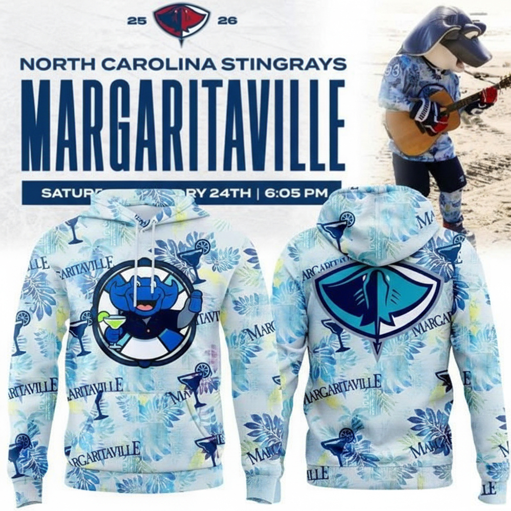 South Carolina Stingrays Merch Margaritaville Vibe Night Hoodie Stingrays Apparel Hockey Fans Gifts