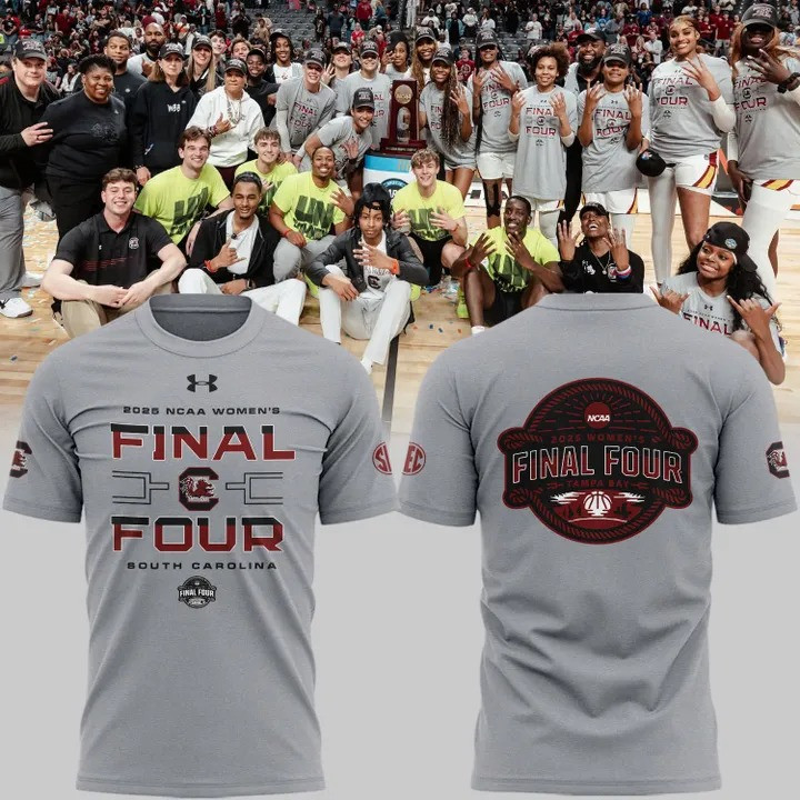 South Carolina Women's Basketball 2025 Final Four Shirt NCAA March Madness Fan Merch