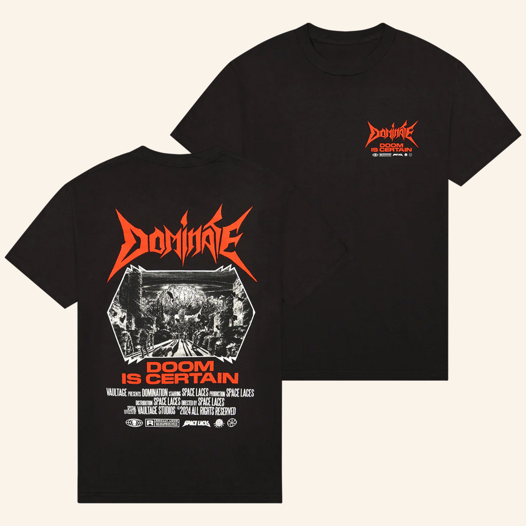 Space Laces Merch Dominate Doom Is Certain T-Shirt For DJ Lovers