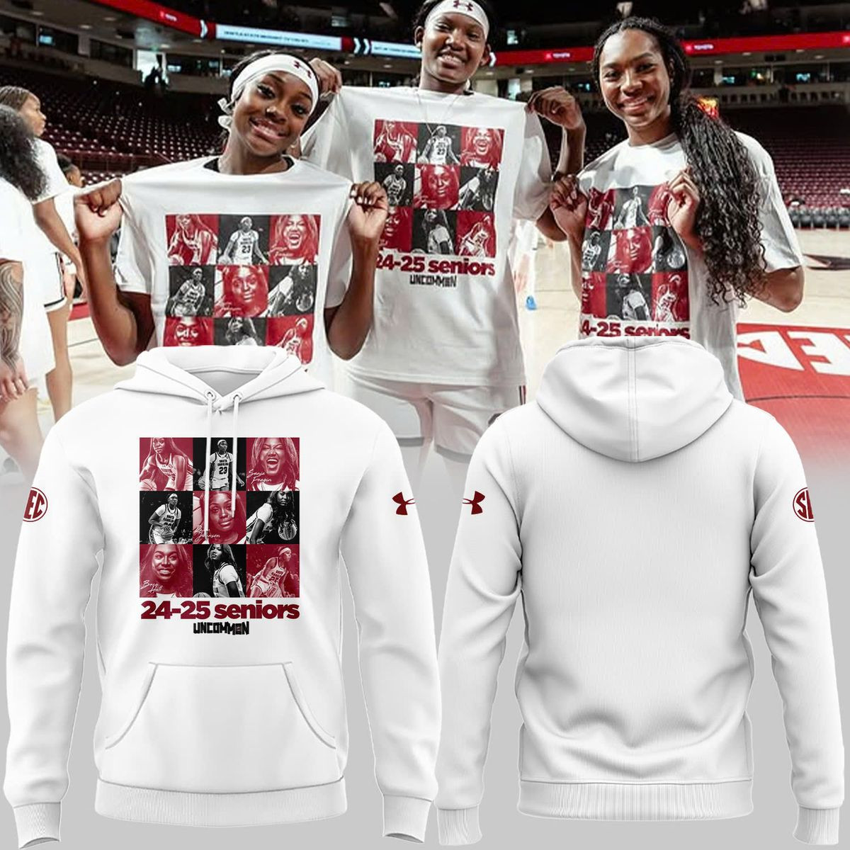Special 2425 Seniors Women's Basketball Hoodie Basketball Fan Gift Ideas