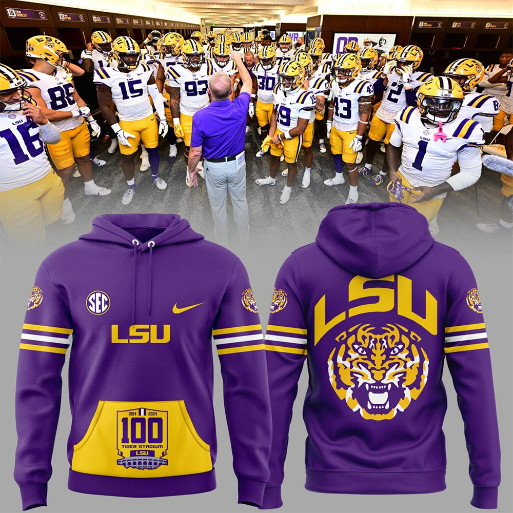 Special LSU Tigers Stadium Purple Hoodie