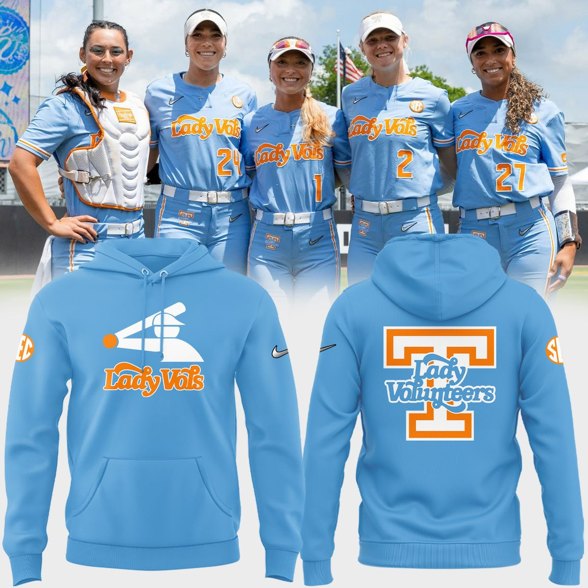 Special New Lady Vols Softball Summitt Blue Hoodie Softball Lovers Gifts