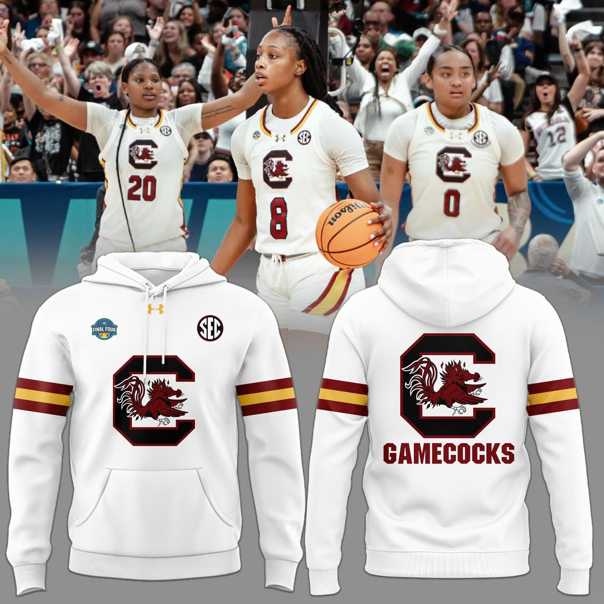 Special New Scg Uniform White Hoodie Gamecocks Hoodie Gifts For Her