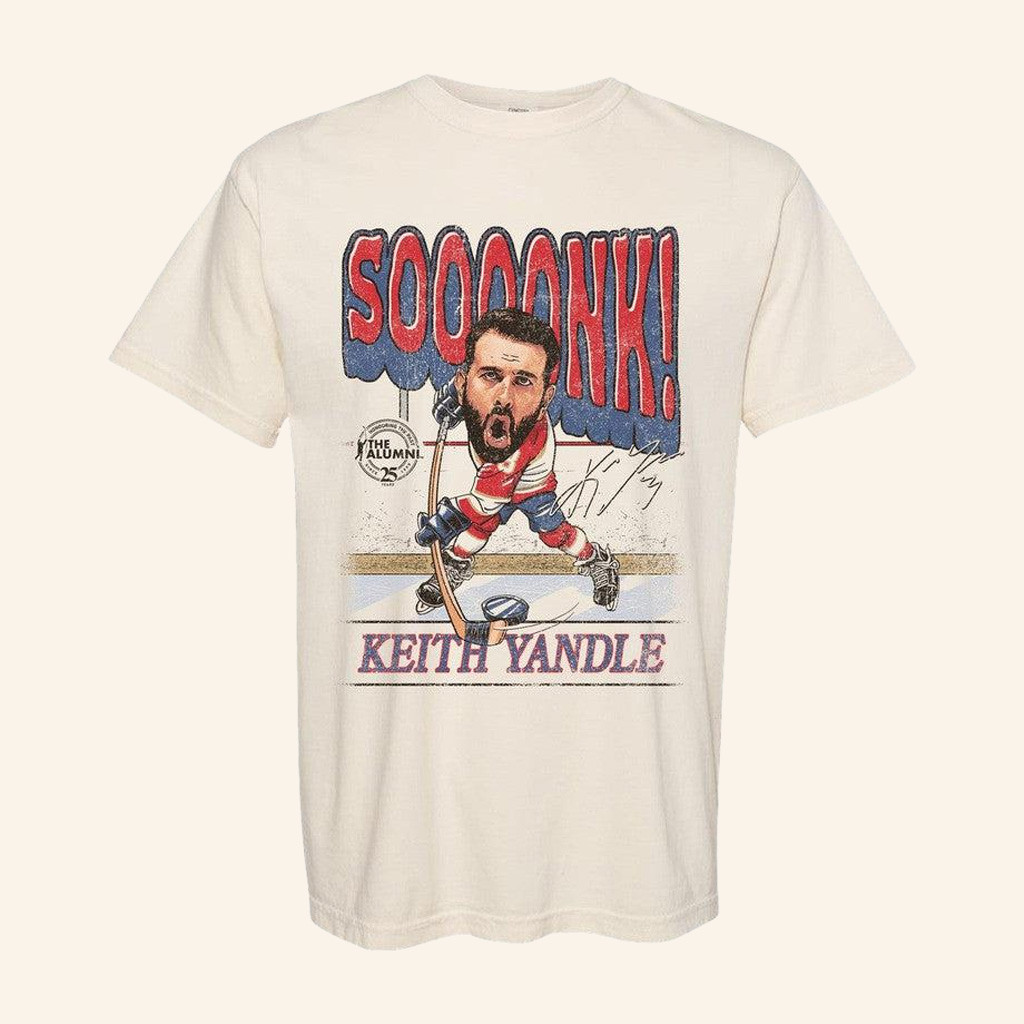 Spittin Chiclets Merch NHL Alumni Association Keith Yandle T-Shirt For Ice Hockey Lovers