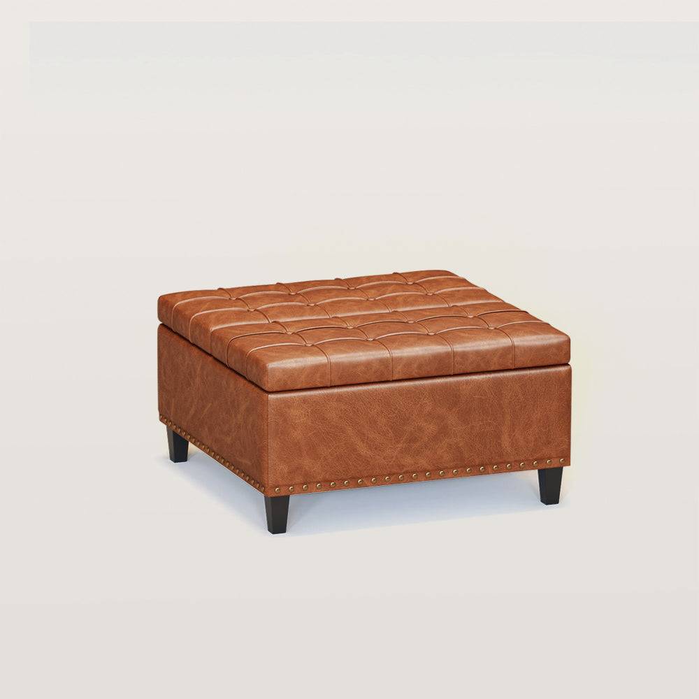 Square Storage Ottoman Bench Coffee Table Footstool
