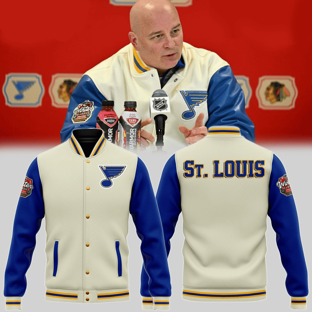 St. Louis Blues Winter Classic 2025 NHL Jacket St. Louis Blues Merch Top 10 Father's Day Gifts