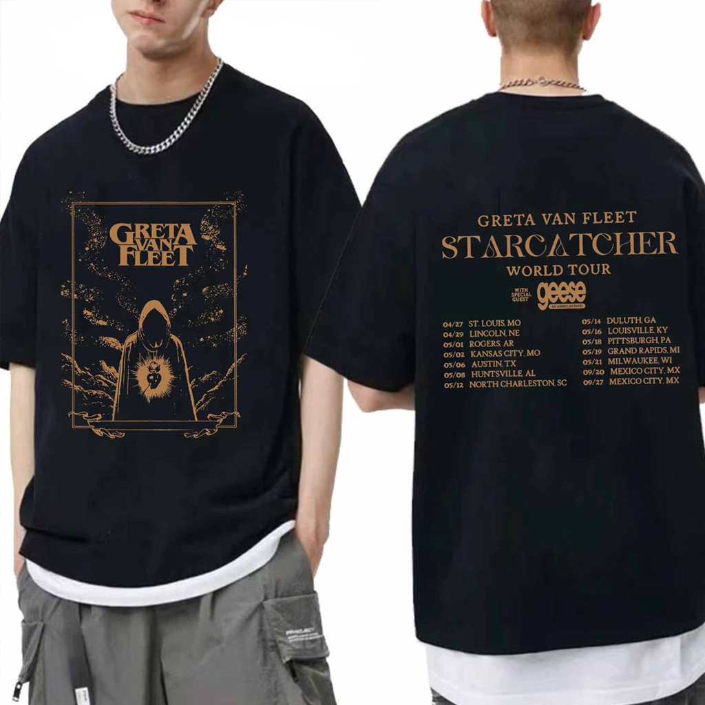 Starcatcher Tour 2024 Greta Van Fleet Shirt Birthday For Rock Lovers